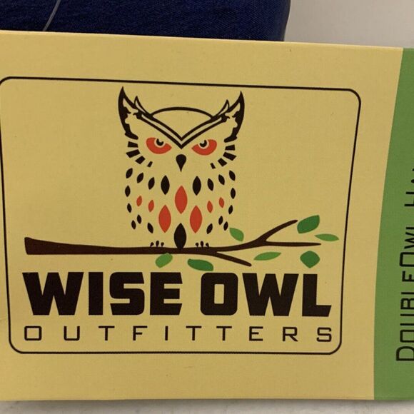 Wise Owl Outfitters Hammock for Camping Single & Double Navy For Travel F46 - Picture 2 of 4